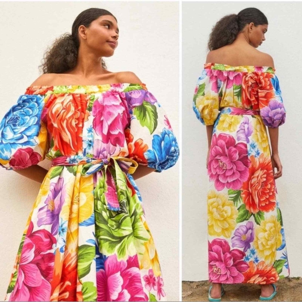 Farm Rio Rainbow Chita Maxi Dress